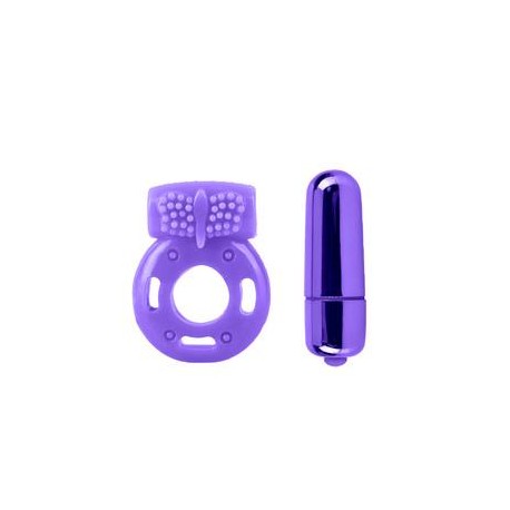 Neon Vibrating Couples Kit - Purple 