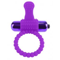 Fantasy C-ringz Vibrating Silicone Super Ring Purple 
