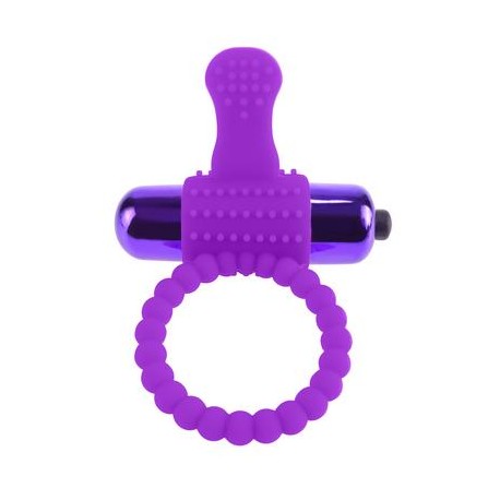 Fantasy C-ringz Vibrating Silicone Super Ring Purple 