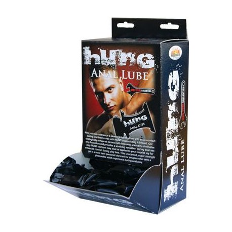 Hung Anal Lube 10ml Pillow Packs - 50 Pieces Display