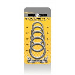 Boneyard Silicone Ring - Full Range 5 Pc Kit - Gray