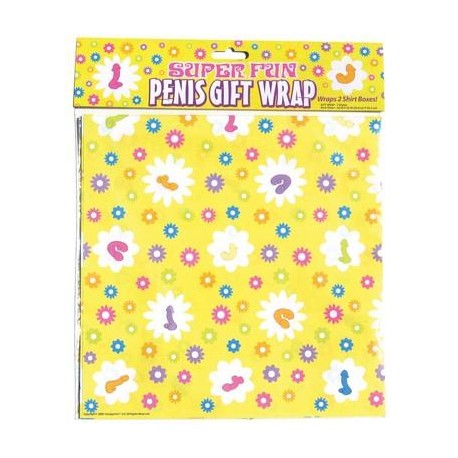 Super Fun Penis Gift Wrap Paper
