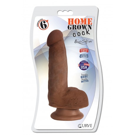 6&quot; Home Grown Cock - Chocolate