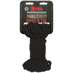 Hogtied - Bind &amp; Tie - 6mm Hemp Bondage Rope - 50 Feet - Black