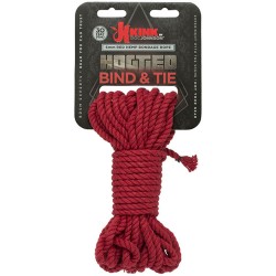 Hogtied - Bind &amp; Tie - 6mm Hemp Bondage Rope - 30 Feet - Red