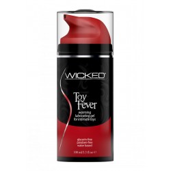 Wicked Toy Fever Warming Lubricating Gel Water Based for Intimate Toys 3.3 Ounce