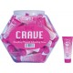 Crave Warming Lubricanting Cream Strawberry Flavored 0.5 Oz Fishbowl 36 Count