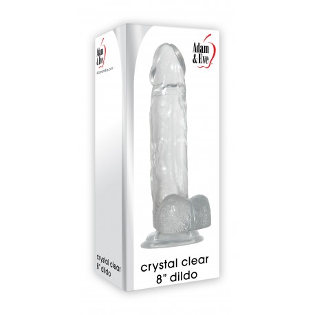 Adam and Eve's Crystal Clear 8&quot; Dildo