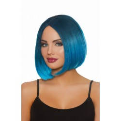 Dreamgirl Mid-Length Steel Blue/bright Blue Ombre Wig