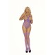 Fence Net Teddy and Matching Stockings - Queen Size - Purple