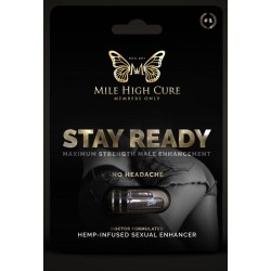 Mile High Cure Stay Ready Hemp Infused Sexual Male Enhancement 24 Count Display