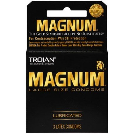 Trojan Magnum Large Size Condoms - 3 Pack