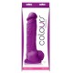 Colours Pleasures Dildo 8-inch - Purple 
