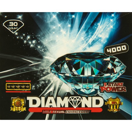 Diamond 4000 Male Sexual Enhancement 30ct Display