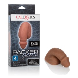 Packer Gear 4&quot; Silicone Packing Penis -Brown