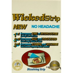 Wicked Strip Male Sexual Enhancement Dissolving Strip 25000 Single Pack