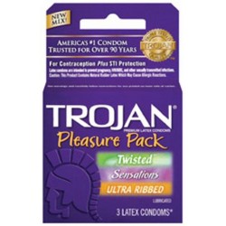 Trojan Mix Condom Pleasure - 3 Pack