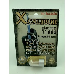 X Calibur Male Sexual Enhancement 11000 Platinum - Single Pack