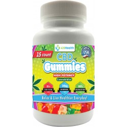 420 Health Hemp Gummies - 15ct - Bottle - 300mg 20mg Per Serving