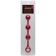 Anal Essentials Weighted Silicone Anal Balls - Red