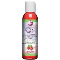 Candiland Sweet-n-tart Warming Massage Gel - Tangy Cherry 