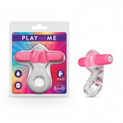 Play With Me &ndash; Delight Vibrating C-Ring - Pink