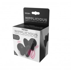Nipplicious - Vibrating Nipple Suction Cups - Black
