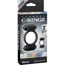 Fantasy C-ringz Magic Touch Couples Ring - Black 