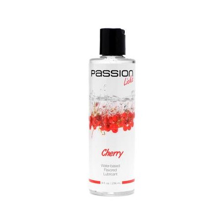 Passion Licks Cherry Water Based Flavored Lubricant - 8 Fl. Oz. / 236 Ml