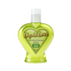 Liquid Love Warming Massage Lotion Green Apple - 4 oz.