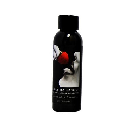 Succulent Strawberry Edible Massage Oil - 2 Oz. 