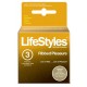 Lifestyles Ultra Ribbed Condoms - 3 Pack