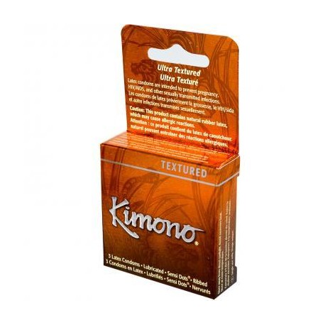 Kimono Sensation Textured Condoms - 3 Pack