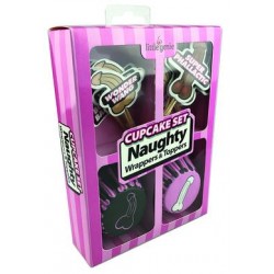 Cupcake Set - Naughty Wrappers and Toppers 