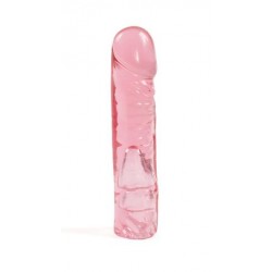 Vac-U-Lock Crystal Jellie Dong 8-inch - Pink 