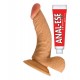 All American Whoppers 6.5-Inch Curved Dong With Balls And Lube