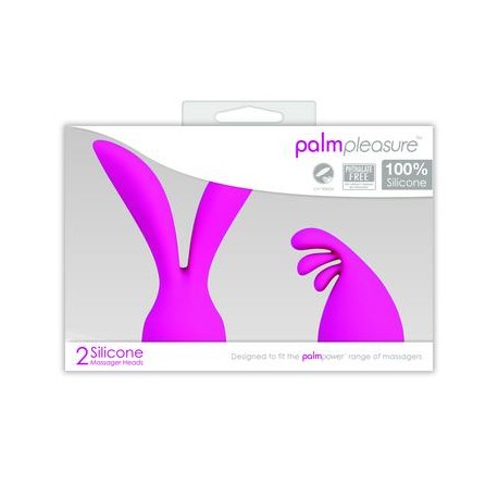 Palm Pleasure 2 Silicone Massager Heads 