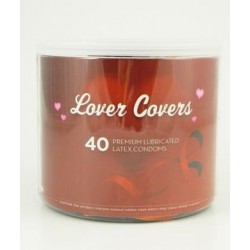 Lovers Covers Mix Condoms - 40 Count Jar 