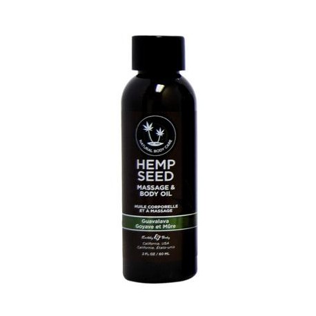 Guavalava Hemp Seed Massage Oil - 2 Oz. 