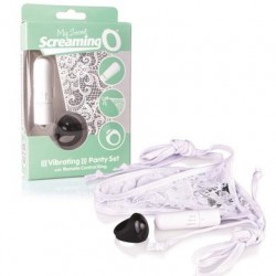 My Secret Screaming O Vibrating Panty Set with Remote Control Ring - White