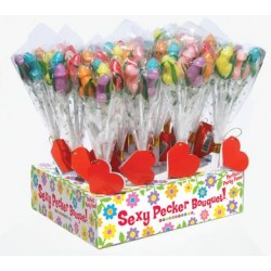 PENIS Fun Candy Bouquet- 12 Count with Display