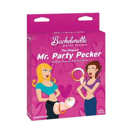 Mr. Party Pecker Inflatable Strap on Ring Toss Game 