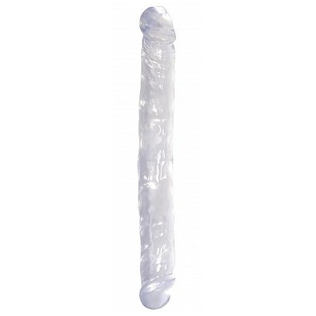 Basix Rubber Works - 12-inch Double Dong - Clear