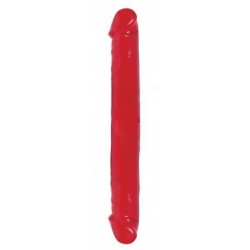 Basix Rubber Works 12-inch Double Dildo - Red