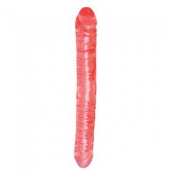 Translucence Veined Double Dong 18-inch - Red 