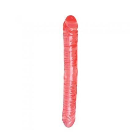 Translucence Veined Double Dong 18-inch - Red 