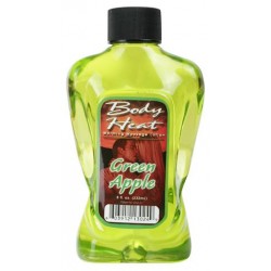Body Heat Warming Massage Lotion Green Apple - 8 oz.