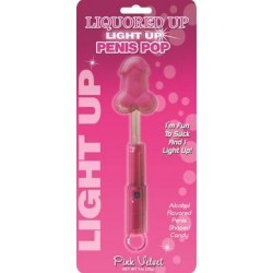 Liquored Up Light Up Penis Pop - Pink Velvet 