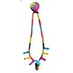 Rainbow Peckler Whistle Necklace 