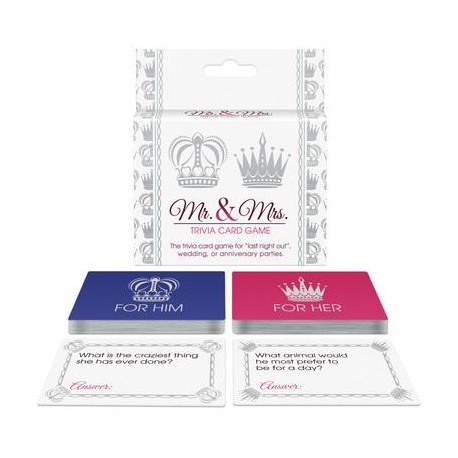 Mr. and Mrs. Trivia Card Game 